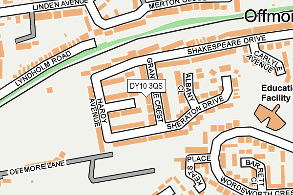 DY10 3QS map - OS OpenMap – Local (Ordnance Survey)