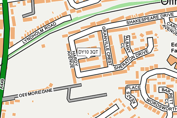 DY10 3QT map - OS OpenMap – Local (Ordnance Survey)
