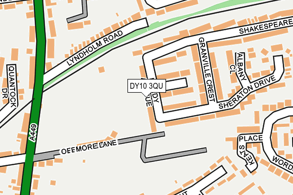 DY10 3QU map - OS OpenMap – Local (Ordnance Survey)