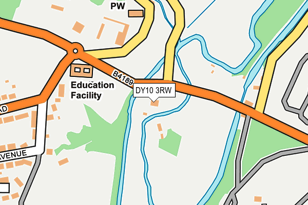 DY10 3RW map - OS OpenMap – Local (Ordnance Survey)