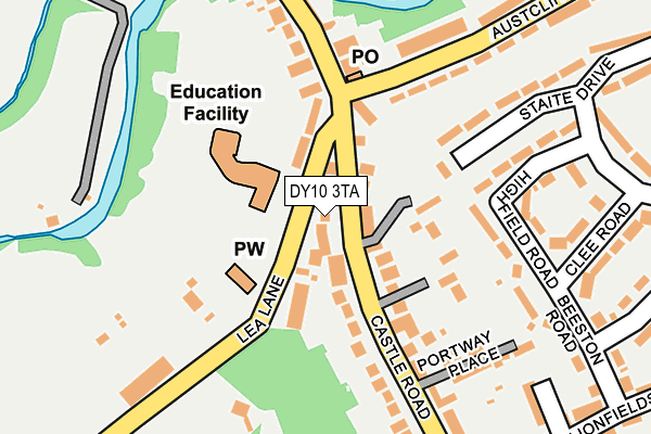 DY10 3TA map - OS OpenMap – Local (Ordnance Survey)