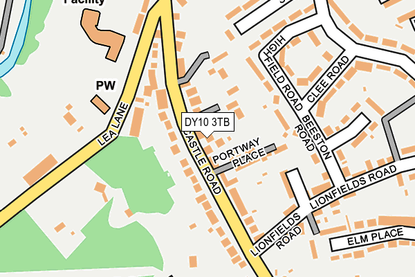 DY10 3TB map - OS OpenMap – Local (Ordnance Survey)