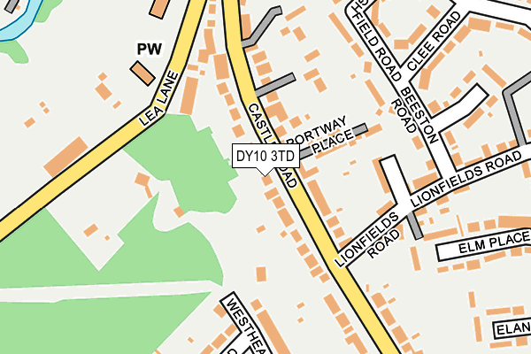 DY10 3TD map - OS OpenMap – Local (Ordnance Survey)