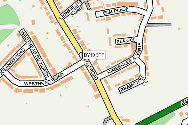 DY10 3TF map - OS OpenMap – Local (Ordnance Survey)