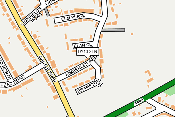 DY10 3TN map - OS OpenMap – Local (Ordnance Survey)