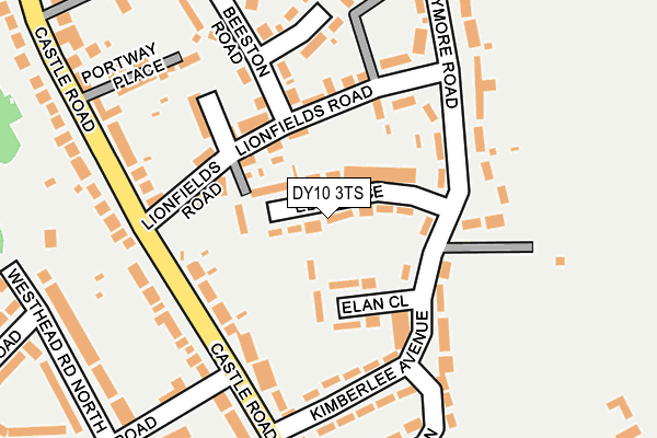 DY10 3TS map - OS OpenMap – Local (Ordnance Survey)