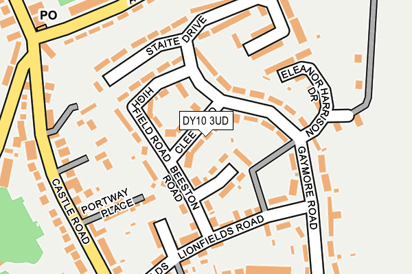 DY10 3UD map - OS OpenMap – Local (Ordnance Survey)