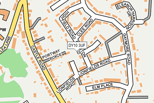 DY10 3UF map - OS OpenMap – Local (Ordnance Survey)