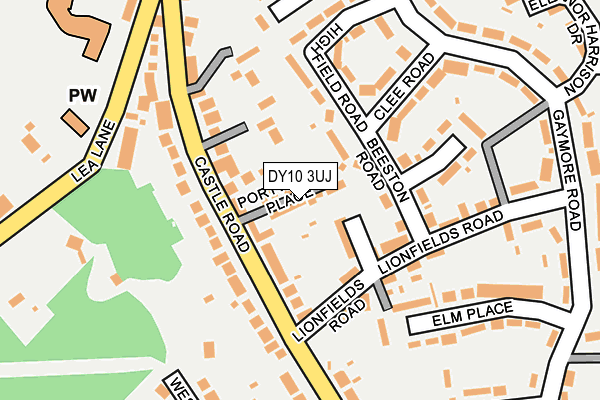 DY10 3UJ map - OS OpenMap – Local (Ordnance Survey)