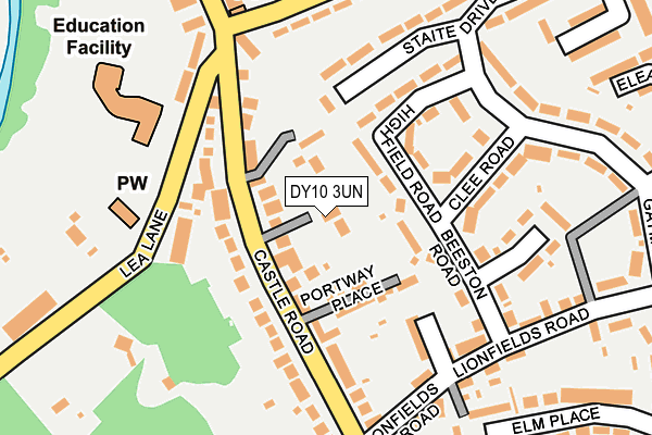 DY10 3UN map - OS OpenMap – Local (Ordnance Survey)