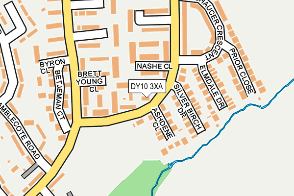 DY10 3XA map - OS OpenMap – Local (Ordnance Survey)