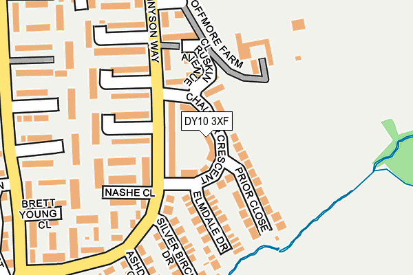 DY10 3XF map - OS OpenMap – Local (Ordnance Survey)