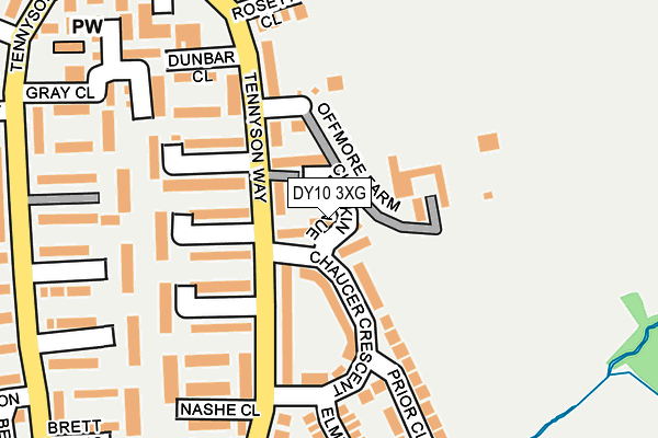DY10 3XG map - OS OpenMap – Local (Ordnance Survey)