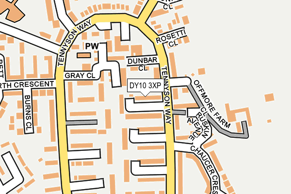 DY10 3XP map - OS OpenMap – Local (Ordnance Survey)