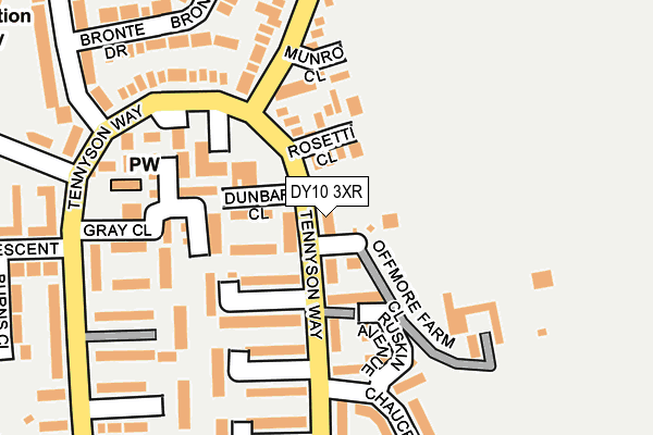 DY10 3XR map - OS OpenMap – Local (Ordnance Survey)