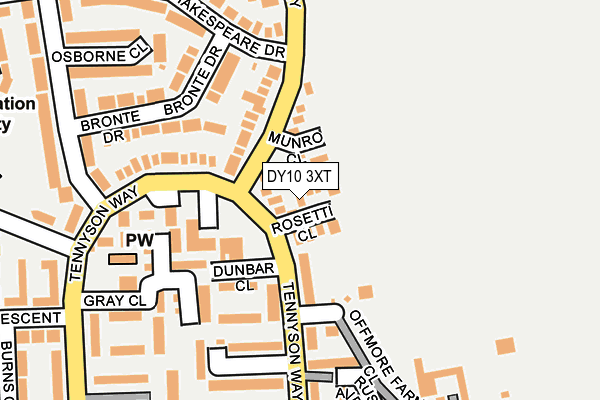 DY10 3XT map - OS OpenMap – Local (Ordnance Survey)