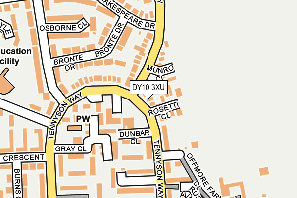 DY10 3XU map - OS OpenMap – Local (Ordnance Survey)