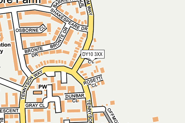 DY10 3XX map - OS OpenMap – Local (Ordnance Survey)