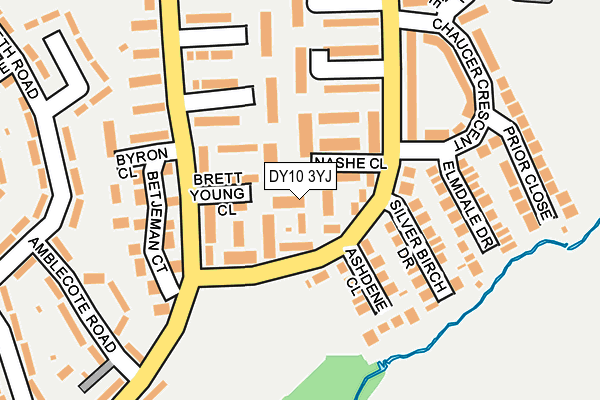 DY10 3YJ map - OS OpenMap – Local (Ordnance Survey)