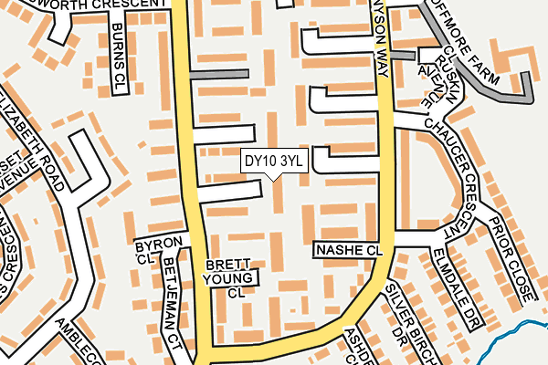 DY10 3YL map - OS OpenMap – Local (Ordnance Survey)