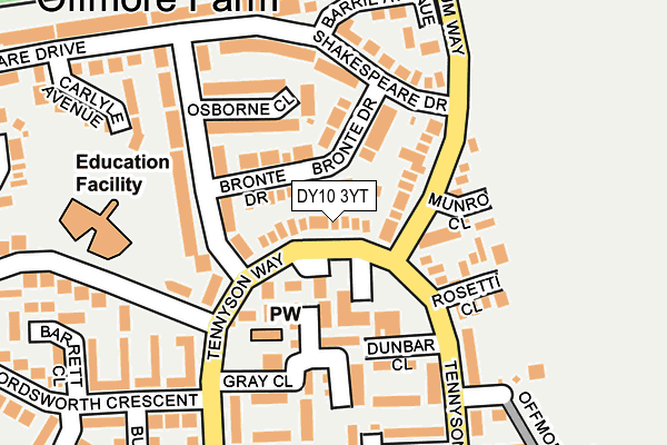 DY10 3YT map - OS OpenMap – Local (Ordnance Survey)