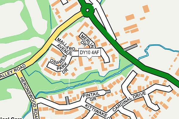 DY10 4AF map - OS OpenMap – Local (Ordnance Survey)