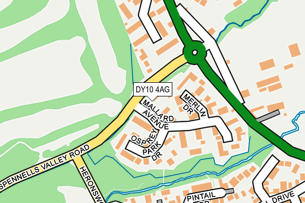 DY10 4AG map - OS OpenMap – Local (Ordnance Survey)