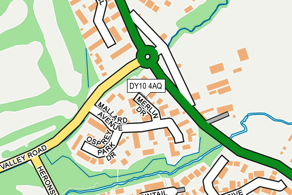 DY10 4AQ map - OS OpenMap – Local (Ordnance Survey)