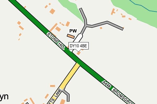 DY10 4BE map - OS OpenMap – Local (Ordnance Survey)