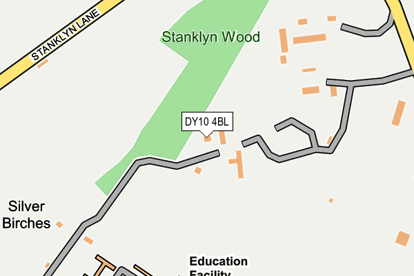 DY10 4BL map - OS OpenMap – Local (Ordnance Survey)