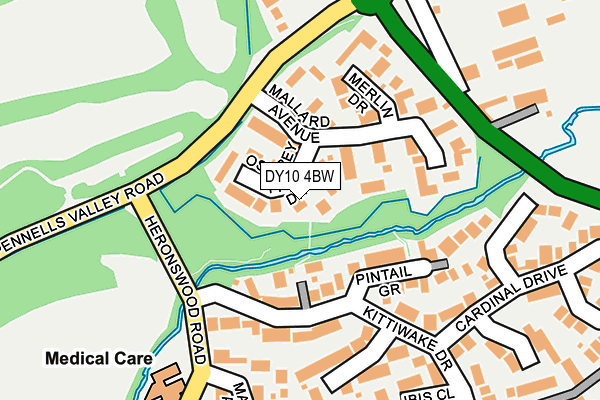 DY10 4BW map - OS OpenMap – Local (Ordnance Survey)