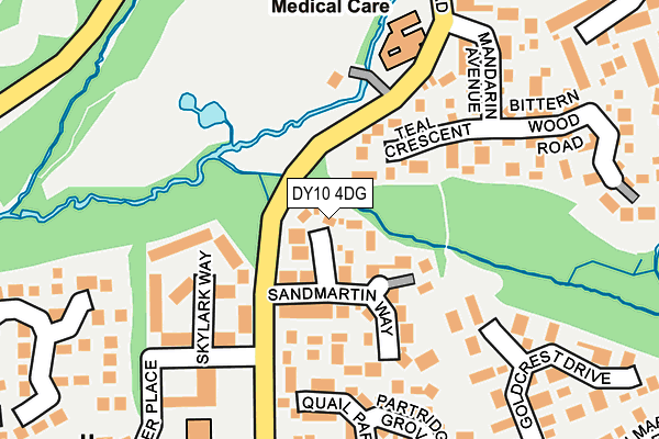 DY10 4DG map - OS OpenMap – Local (Ordnance Survey)