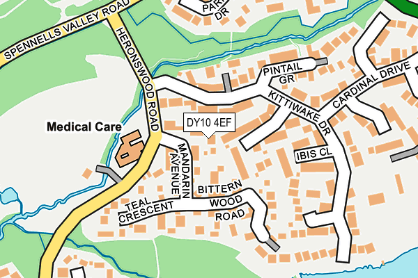 DY10 4EF map - OS OpenMap – Local (Ordnance Survey)