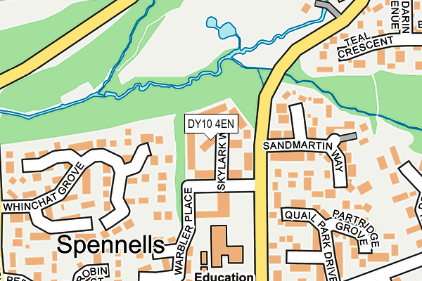 DY10 4EN map - OS OpenMap – Local (Ordnance Survey)