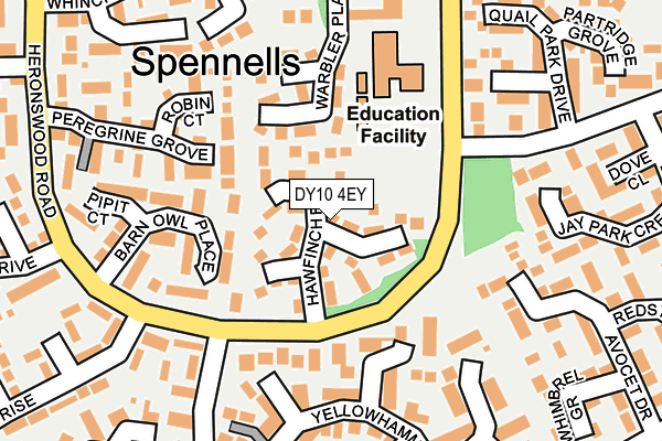 DY10 4EY map - OS OpenMap – Local (Ordnance Survey)