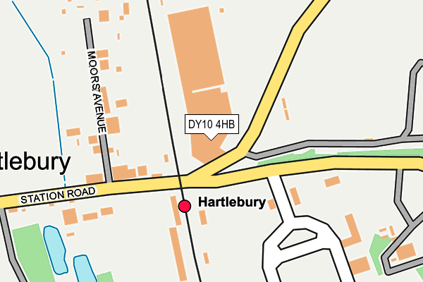 DY10 4HB map - OS OpenMap – Local (Ordnance Survey)