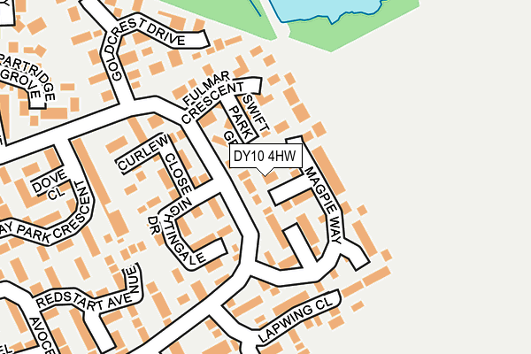DY10 4HW map - OS OpenMap – Local (Ordnance Survey)
