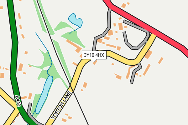 DY10 4HX map - OS OpenMap – Local (Ordnance Survey)