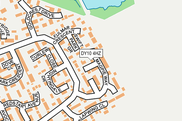 DY10 4HZ map - OS OpenMap – Local (Ordnance Survey)