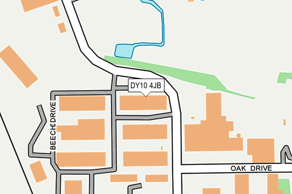DY10 4JB map - OS OpenMap – Local (Ordnance Survey)
