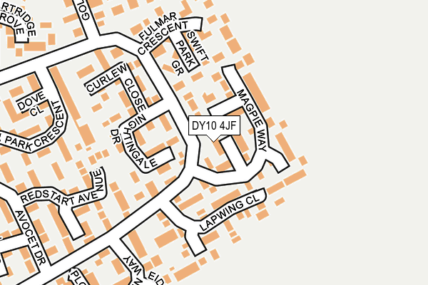 DY10 4JF map - OS OpenMap – Local (Ordnance Survey)