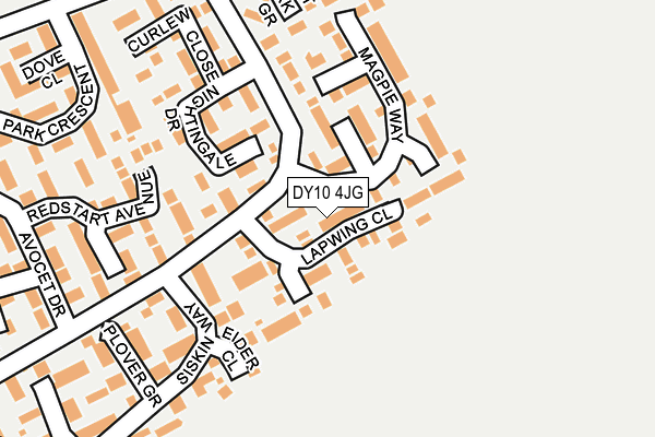 DY10 4JG map - OS OpenMap – Local (Ordnance Survey)