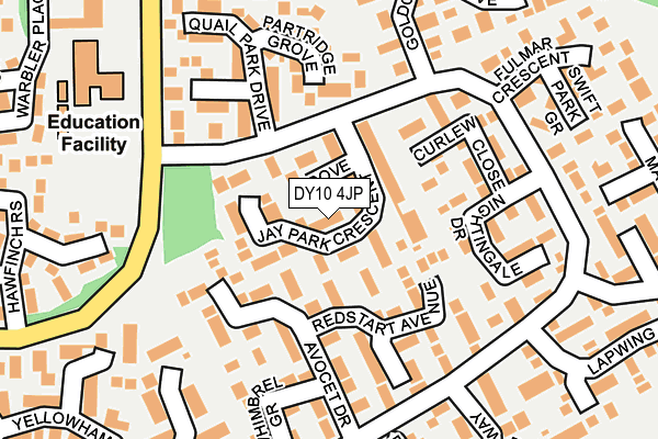 DY10 4JP map - OS OpenMap – Local (Ordnance Survey)