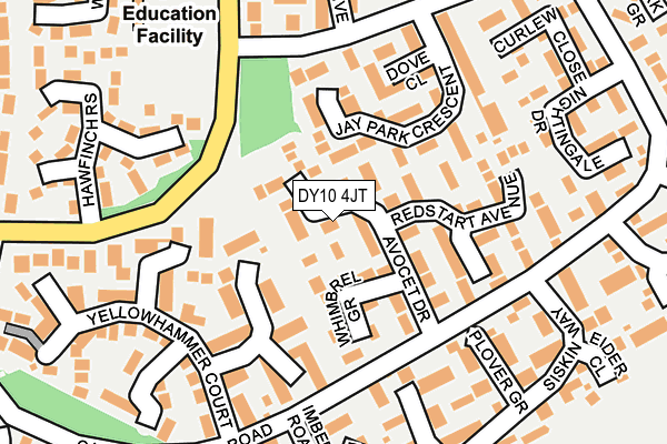 DY10 4JT map - OS OpenMap – Local (Ordnance Survey)