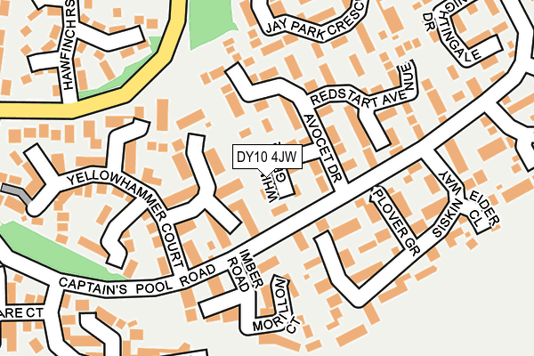 DY10 4JW map - OS OpenMap – Local (Ordnance Survey)