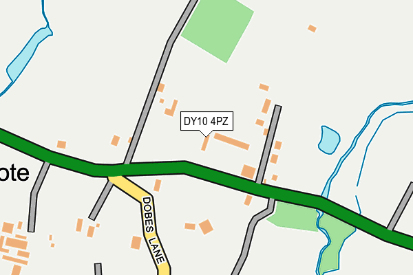 DY10 4PZ map - OS OpenMap – Local (Ordnance Survey)