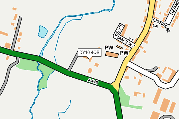 DY10 4QB map - OS OpenMap – Local (Ordnance Survey)