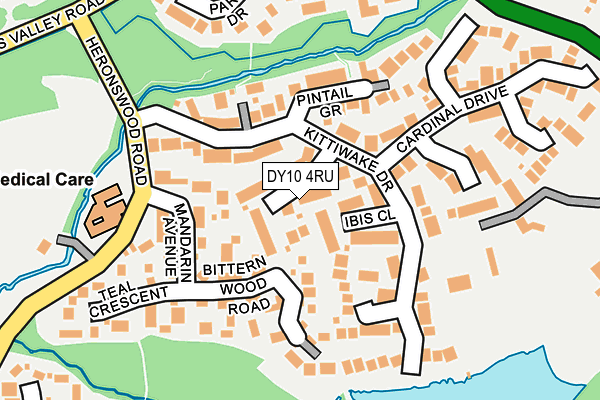 DY10 4RU map - OS OpenMap – Local (Ordnance Survey)