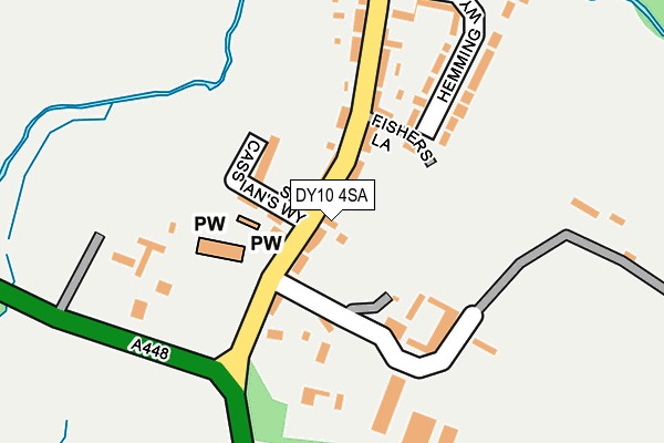 DY10 4SA map - OS OpenMap – Local (Ordnance Survey)