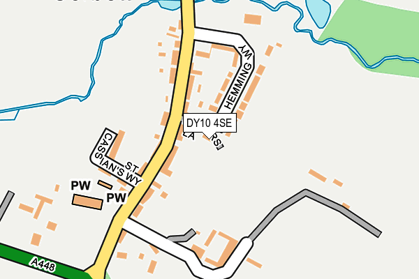 DY10 4SE map - OS OpenMap – Local (Ordnance Survey)